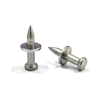 Smooth Shank 3.5mm Electro Galvanized Hammer Drive Pin for 20mm Concrete Fastening