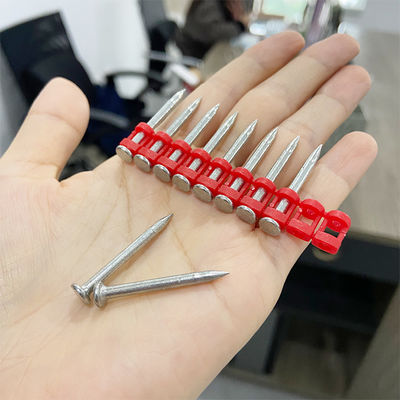 Steel 60 Mechanical Galvanizing Gas Concrete Nails with Reinforced Red Collated Stripe