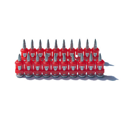 Decoration and Construction Building Steel Concrete Nail Supplies Red Collated Stripe Gas