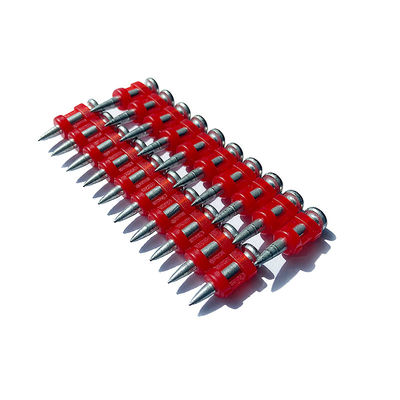 Decoration and Construction Building Steel Concrete Nail Supplies Red Collated Stripe Gas