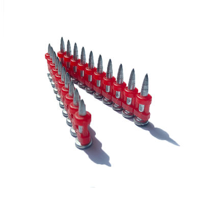 Decoration and Construction Building Steel Concrete Nail Supplies Red Collated Stripe Gas