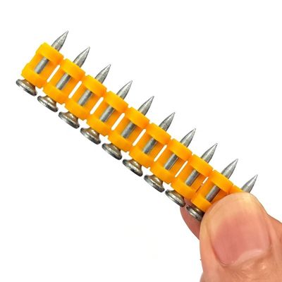 Gas Actuated Concrete Nails with Smooth Shank Durable Forged Steel Strong Fastening