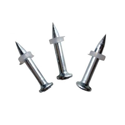 Steel Plate DN Type Concrete Nail with Plastic Washer Powder Actuated Fastener Drive Pins
