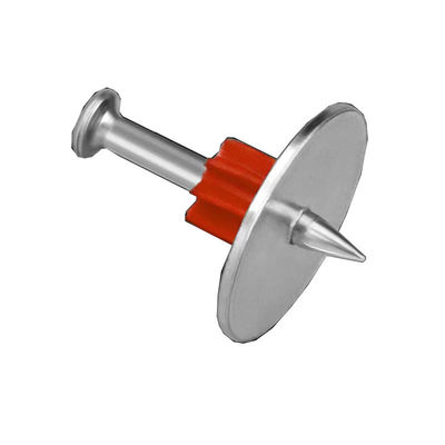 Building Construction Material Fixing High Speed PDW Pins Concrete Steel Nails with 25mm Steel Washer ISO Standard