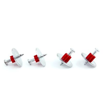 Building Construction Material Fixing High Speed PDW Pins Concrete Steel Nails with 25mm Steel Washer ISO Standard