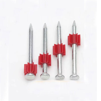 NS301 301T PD Nails with Red Flute Smooth Shank 60 Steel Shooting Concrete Nails
