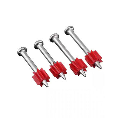 NS301 301T PD Nails with Red Flute Smooth Shank 60 Steel Shooting Concrete Nails