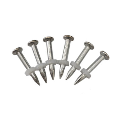 High Hardness Steel Shooting Nails with 3.7mm Shank Diameter and Plastic Washers