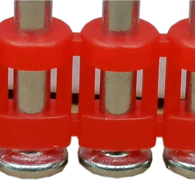 6.3mm Flat Head Gas Concrete Nails Plastic Strip Fasteners for Construction Materials