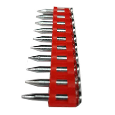 6.3mm Flat Head Gas Concrete Nails Plastic Strip Fasteners for Construction Materials