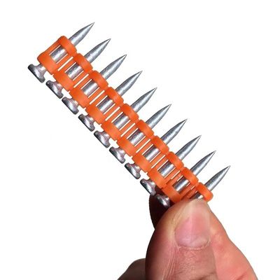 Mechanical Galvanized Reinforced Gas Nails for Hard Concrete and Metal Customizable