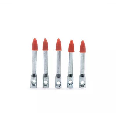 Concrete Fasteners High Speed Eyelet Drive Pins with Actuate Hats and Flat Head Design