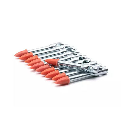Concrete Fasteners High Speed Eyelet Drive Pins with Actuate Hats and Flat Head Design