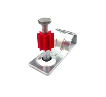 7.6mm Head Diameter Pin Clip Nail One Hole Conduit Strap for Secure Attachment to Concrete