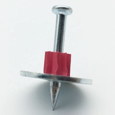 Concrete Nail with Smooth Shank Type 300 Head Drive Pin and 25mm Metal Washer
