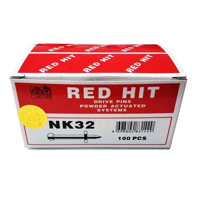 Smooth Shank ISO Standard Red Hit NK32 Drive Pin with Metal Washer Durable