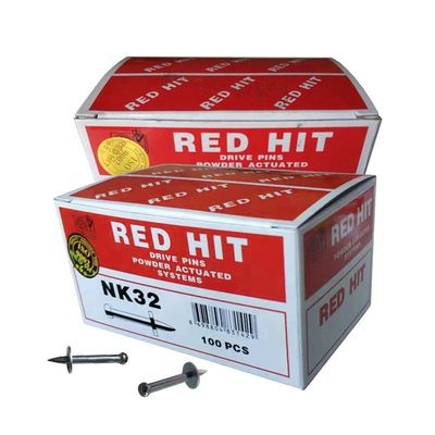 Smooth Shank ISO Standard Red Hit NK32 Drive Pin with Metal Washer Durable