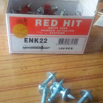 Secure Your Ceiling with 32MM RED HIT Concrete Nail Ceiling Clips and 12mm Washer Dia