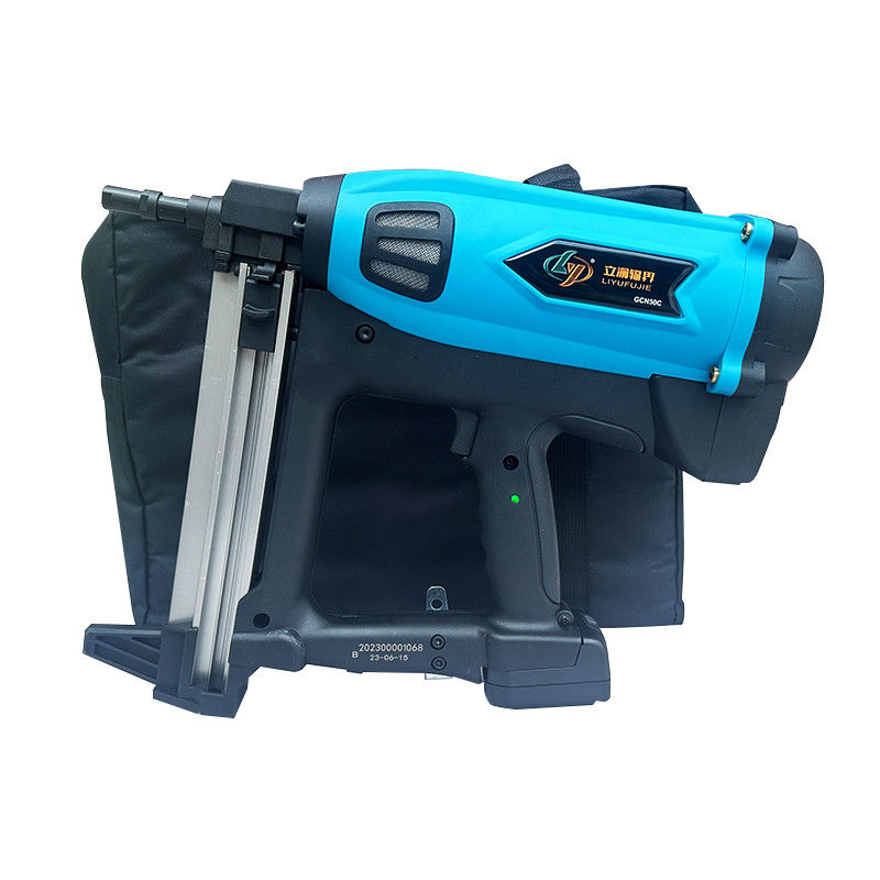Gas Nail Gun GCN50 Cordless Battery Uesd For Concrete Steel Nails 4000 Nails Per Charge