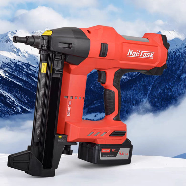 Electric Lithium Battery Nailer for Concrete and Steel Roof Decoration 15-40mm Nails