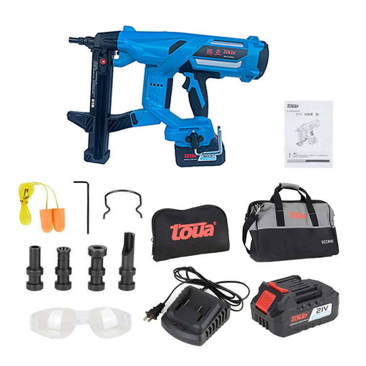 Get the Job Done Quickly with Our 21V Battery Powered Concrete Nail Gun and 2 Batteries