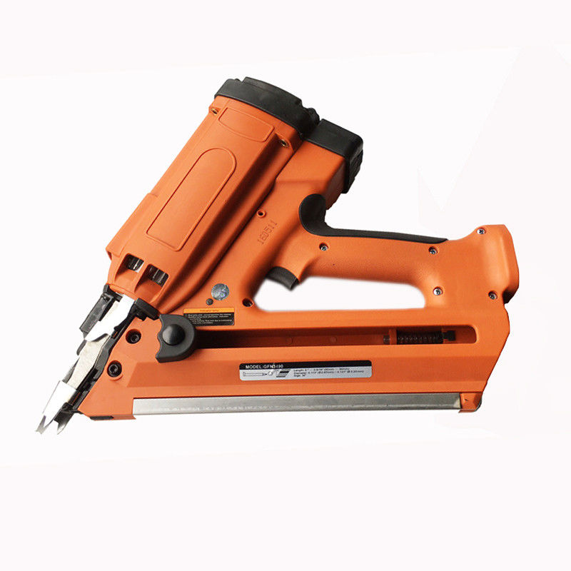 Angled Cordless Li-ion Finish Nailer with 1200 Nails Fuel Rod Life
