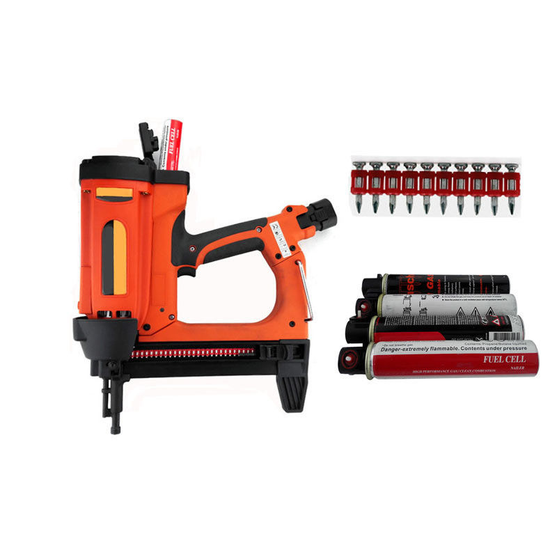 5/8in Min Nail Length Concrete Cement Doors Windows Nailer Gas Shooting Nail Gun 3.7kg