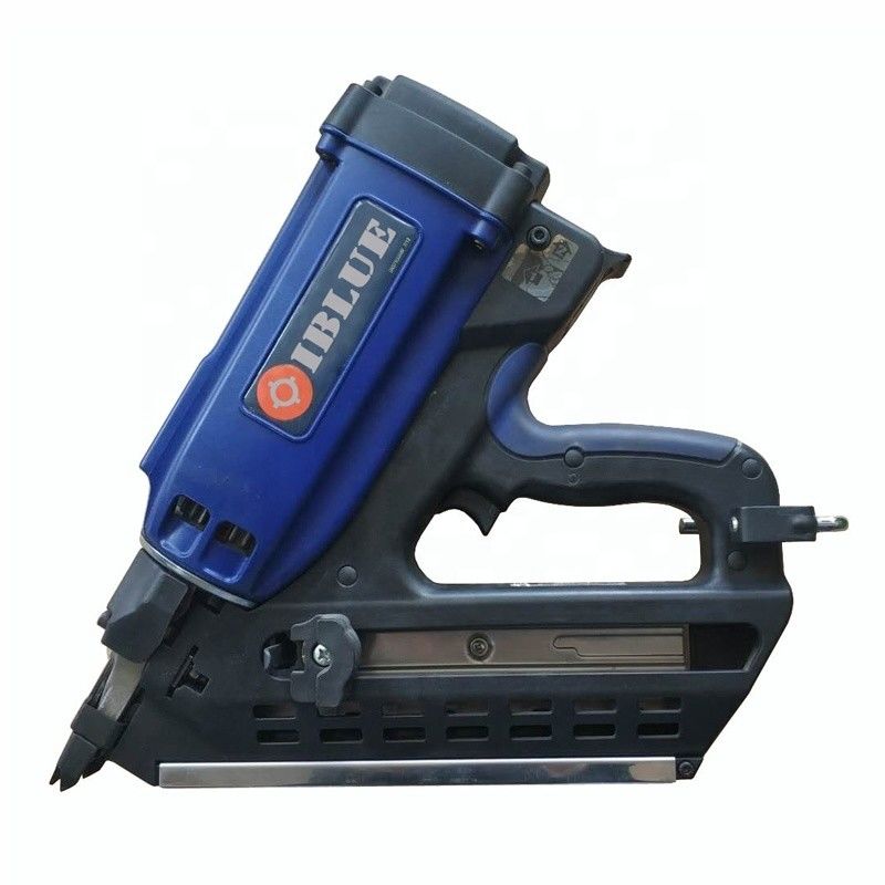 Li-ion Battery 7.4V 1.2Ah Cordless Framing Nailer 34 Degree Gas Nail Gun 50-90mm