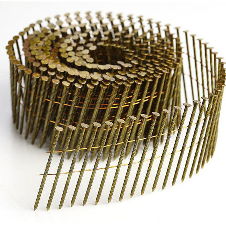 15° Collation Angle Threaded Coil Nails for 5-7mm Head Diameter and Performance