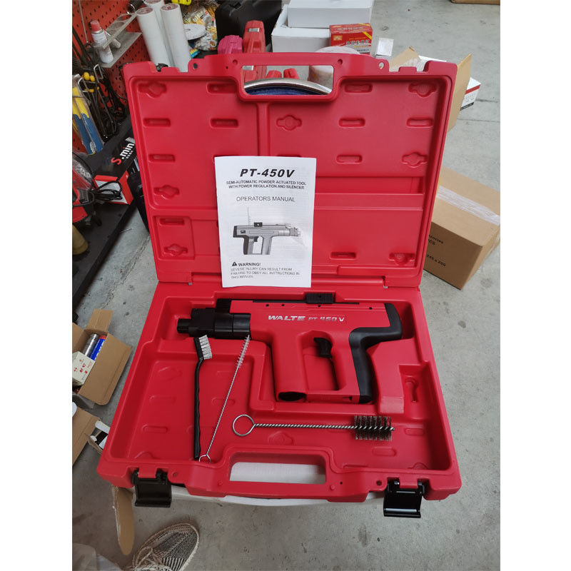 Max 2 1/4in Nail Length Cordless DX450 Powder Driven Concrete Nailer for Heavy Duty