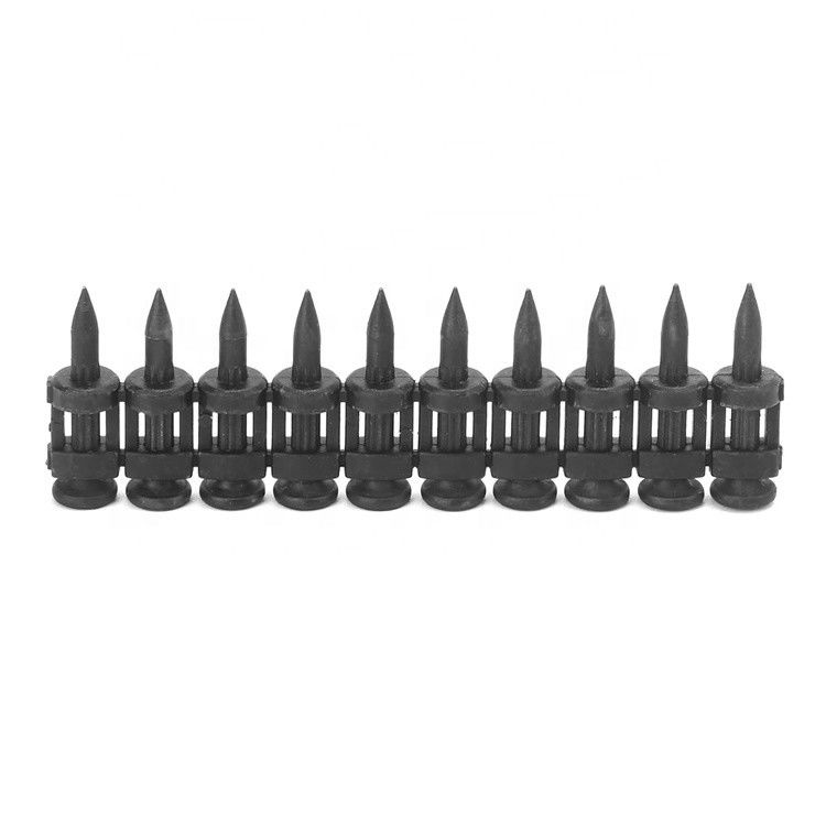 Black Finish ISO Standard Carbon Steel Flat Gas Drive Pins for Building Construction Smooth Shank Type 6.3MM