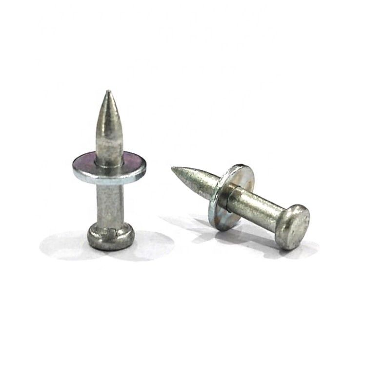 Smooth Shank 3.5mm Electro Galvanized Hammer Drive Pin for 20mm Concrete Fastening