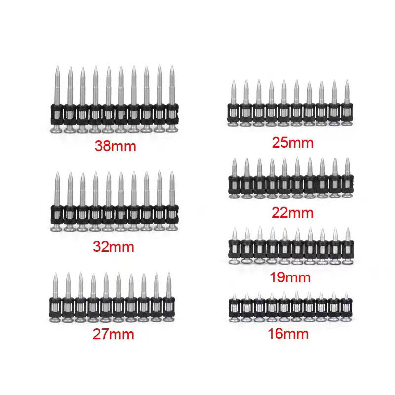 ISO Standard Full Round Head Strip Collated Concrete Nails for Gas-Actuated Tools