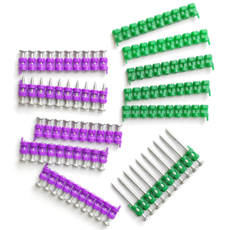 Electro Galvanized Collated 22 mm Nails for Wurth Gas Device CS-3 Durable Ring Shank