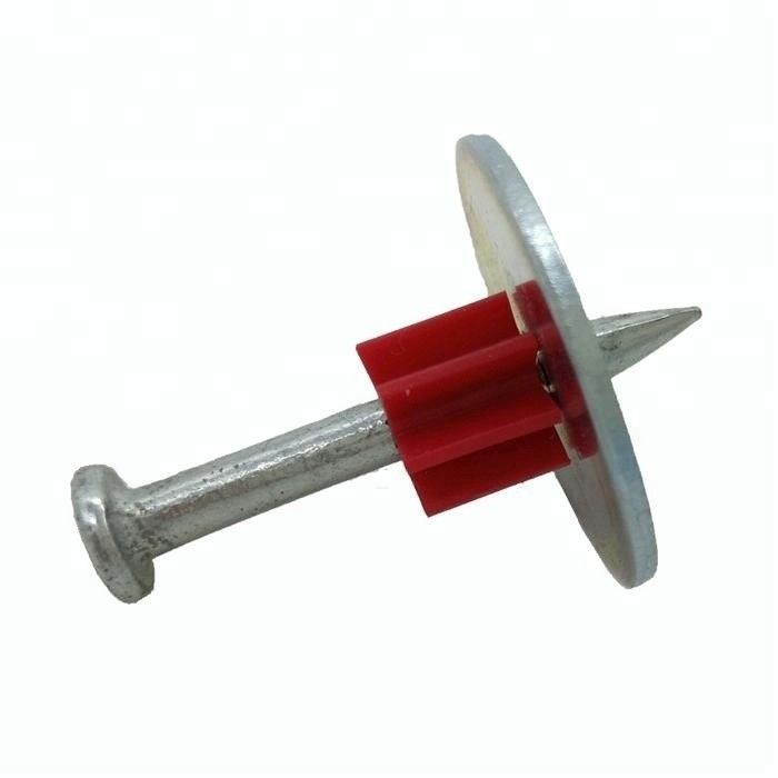 Smooth Shank Electro Galvanized PDW Type Concrete Nail with 25mm Metal Washer